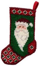 Santa Face Christmas Stocking