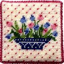 Flowers in Blue Vase Pillow