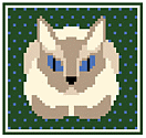 Siamese Eyes Pillow