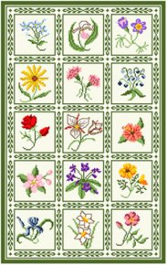 Flower Squares Rug